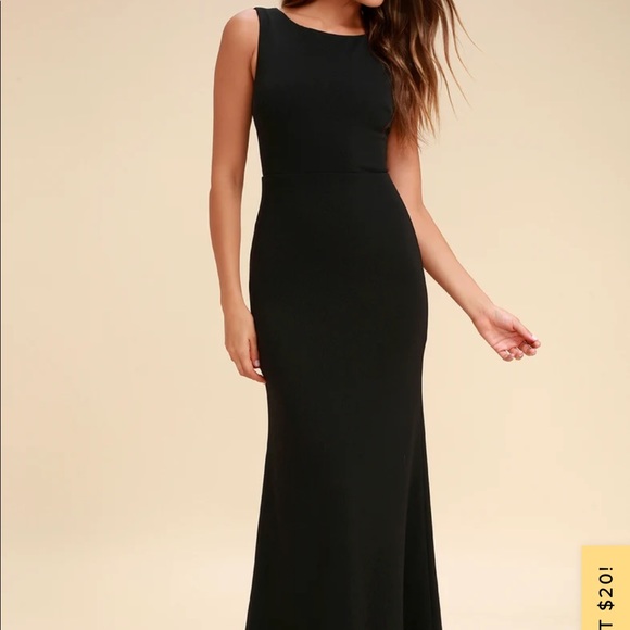 Lulus Dresses & Skirts - Lulus Black Backless Maxi - “ Hollywood boulevard black backless maxi dress”
